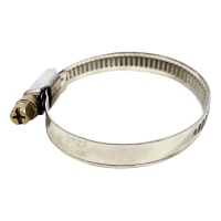 Хомут червячный 32-50 мм, нержавейка, "MAXIMUM"  (кратно 50 шт) (2629) оптом