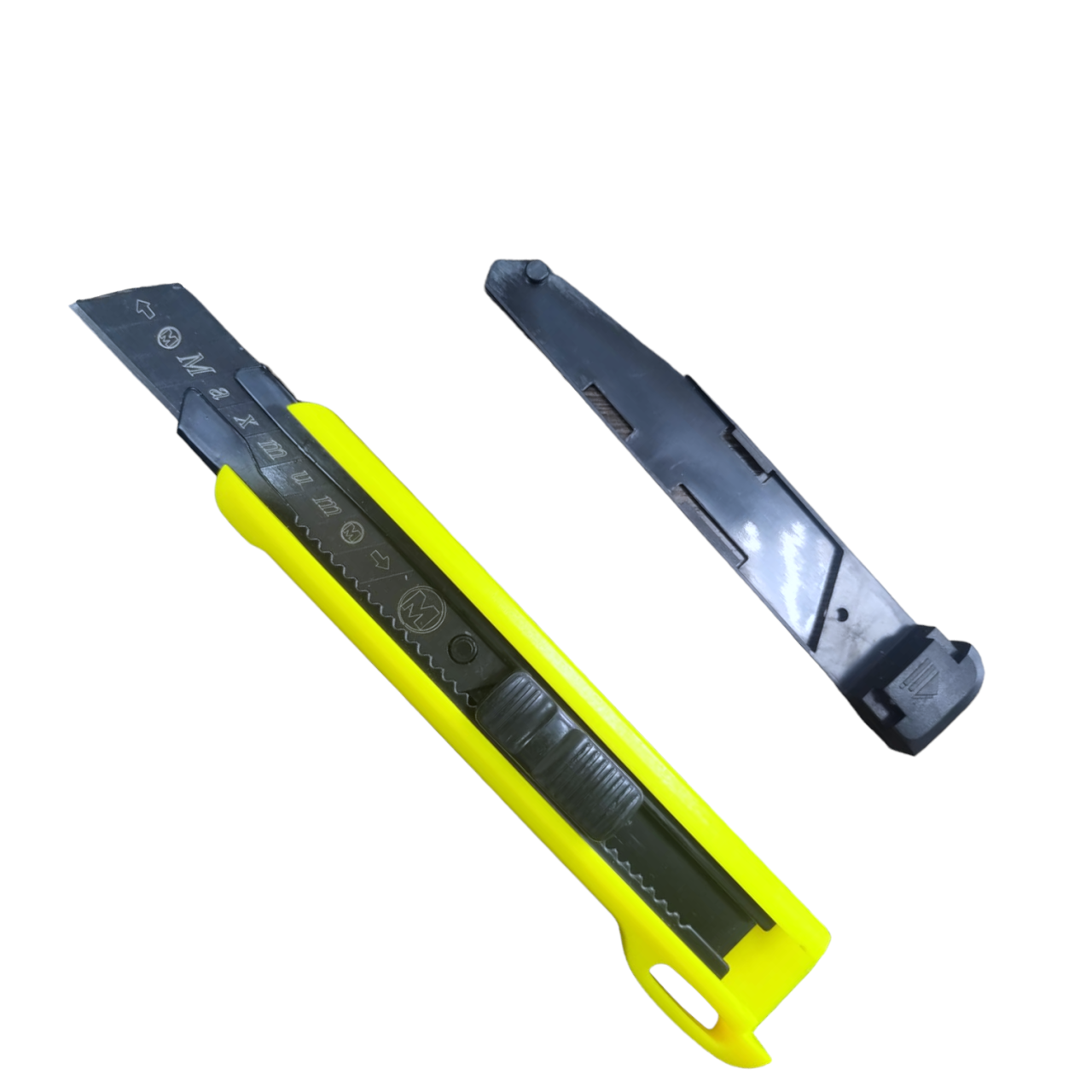 нож канцелярский 18 мм, усиленный, 1 лезвия sk5, с автофиксатором, "maximum" mx 12158 оптом